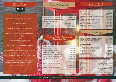 Menus de Fêtes 2022