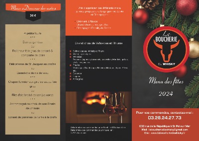 Menus de Fêtes 2024